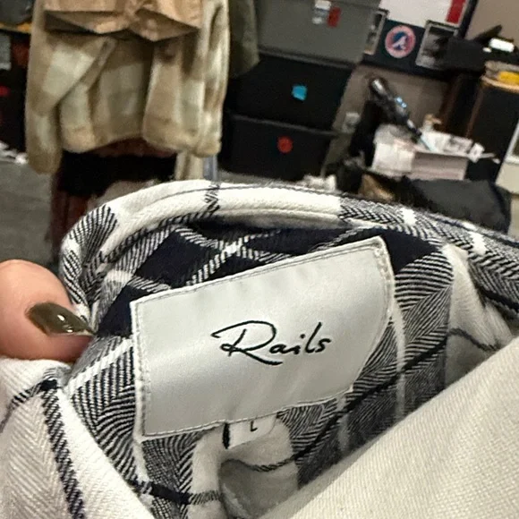 Rails Monochrome Plaid Shirt - Picture 2 of 3